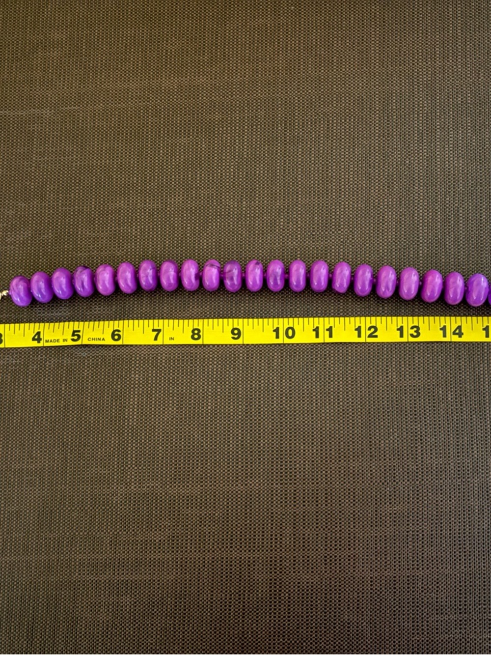 New! Deep Purple Resin Beaded Chunky Statement Necklace - Women’s Jewelry - Picture 4 of 9